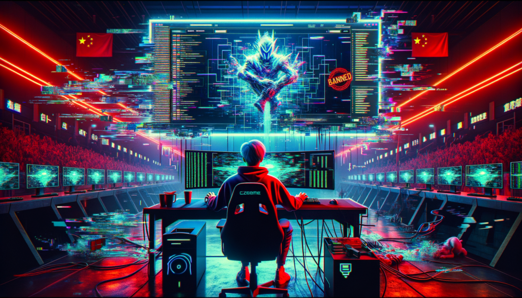 Ilustrace zobrazující skandál v LPL League of Legends, logo Esports World Cup 2026 a symbol StarCraftu II, reflektující události týdne v esportu.