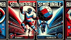 Propagandistický plakát s českým hokejistou a symbolikou fotbalové kvalifikace na MS 2026 — sportovní neděle 29. března 2026